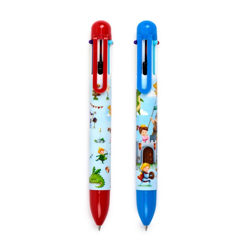 Load image into Gallery viewer, Ridders draken meerkleurige pen (6 kleuren)
