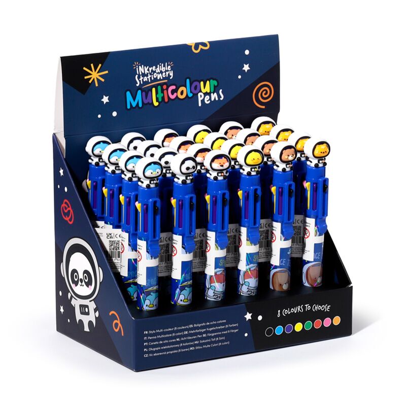Load image into Gallery viewer, Space team meerkleurige pen (8 kleuren)
