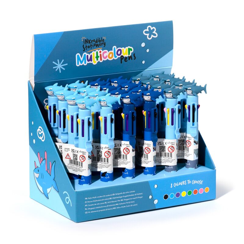 Load image into Gallery viewer, Haai meerkleurige pen (8 kleuren)
