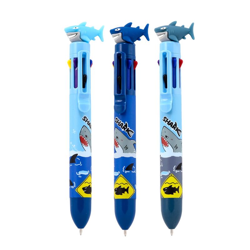 Load image into Gallery viewer, Haai meerkleurige pen (8 kleuren)
