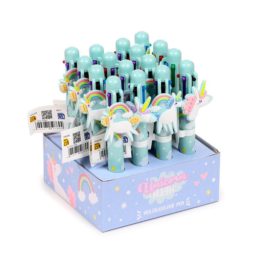 Unicorn magic meerkleurige pen (6 kleuren)