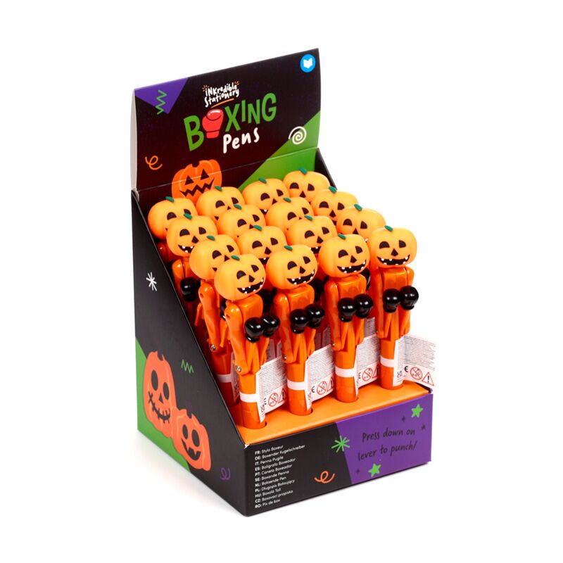 Load image into Gallery viewer, Spook pompoen boxing pvc pen - zwart
