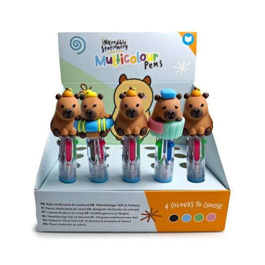Capybara meer kleuren pen (4 kleuren)