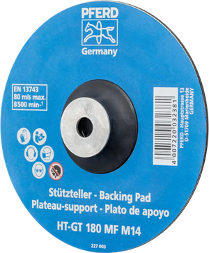 Pferd steunschijf 180mm m14