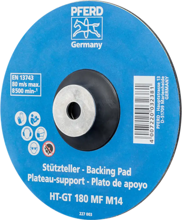 Pferd steunschijf 180mm m14