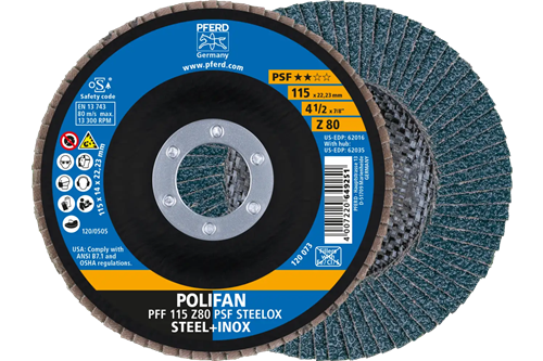 Pferd lamellenschijf 115mm z60 steelox | 10 stuks