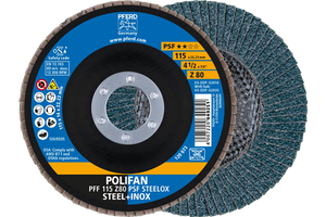 Pferd lamellenschijf 115mm z80 steelox | 10 stuks