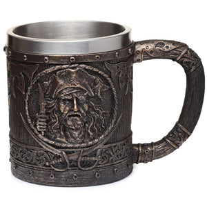 Decoratieve geborsteld goud hout-effect piraten bierpul