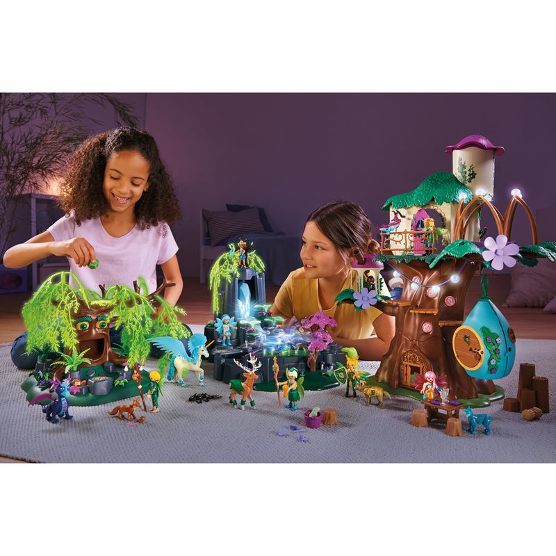 Load image into Gallery viewer, PLAYMOBIL Ayuma Crystal Fairy en Bat Fairy met totemdieren
