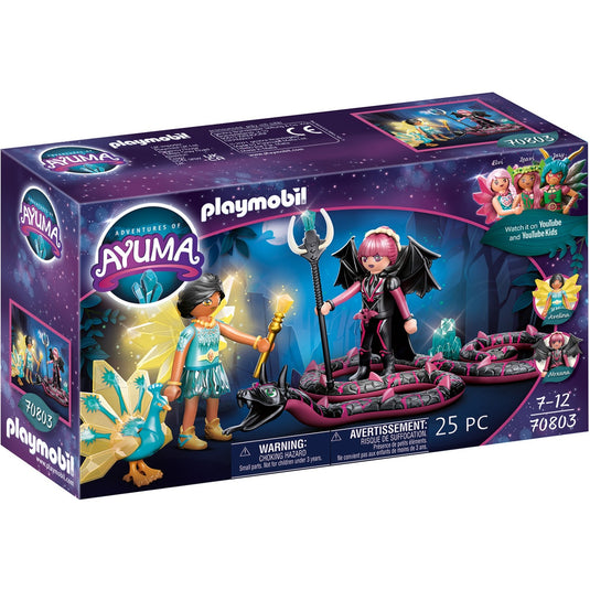 PLAYMOBIL Ayuma Crystal Fairy en Bat Fairy met totemdieren