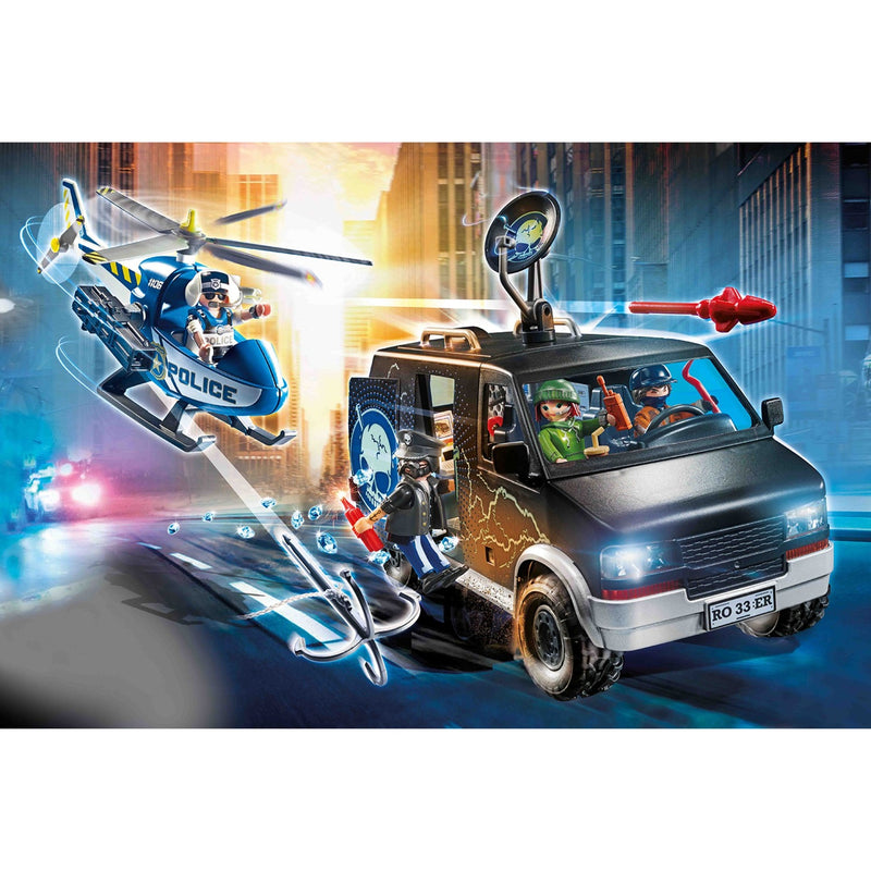 Load image into Gallery viewer, PLAYMOBIL PLAYMOBIL City Action Politiehelikopter: achtervolging van
