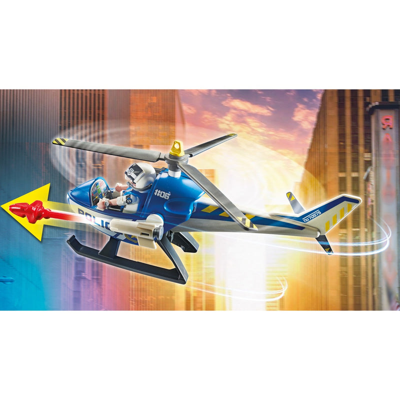 Load image into Gallery viewer, PLAYMOBIL PLAYMOBIL City Action Politiehelikopter: achtervolging van
