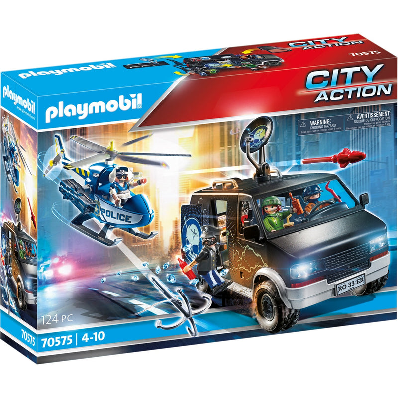 Load image into Gallery viewer, PLAYMOBIL PLAYMOBIL City Action Politiehelikopter: achtervolging van
