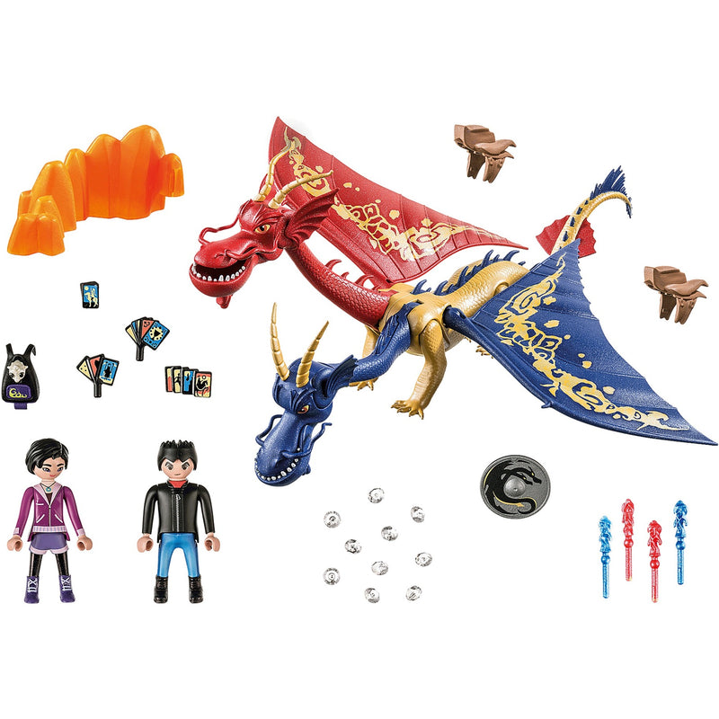Load image into Gallery viewer, Playmobil Dragons: The Nine Realms Wu Wei met Jun 71080
