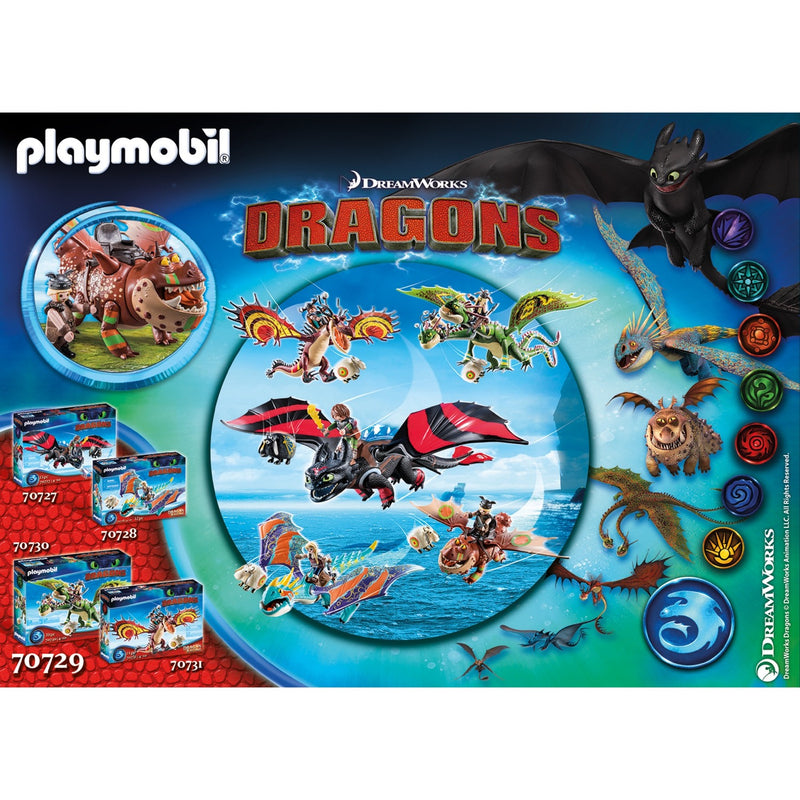 Load image into Gallery viewer, PLAYMOBIL Dragons Dragon Racing: Vissenpoot en Speknekje
