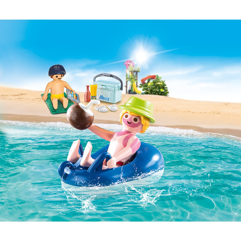 Load image into Gallery viewer, PLAYMOBIL Family Fun Badgast met Zwembanden 70112
