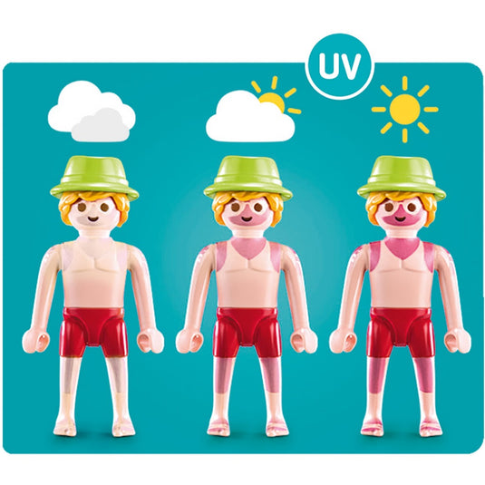 PLAYMOBIL Family Fun Badgast met Zwembanden 70112