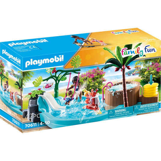 PLAYMOBIL Family Fun Kinderzwembad met Whirlpool 70611