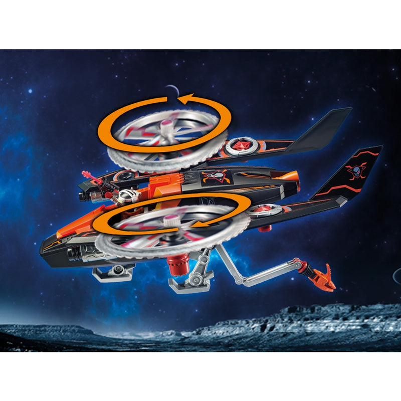 Load image into Gallery viewer, PLAYMOBIL Galaxy Police Galaxy piratenhelikopter
