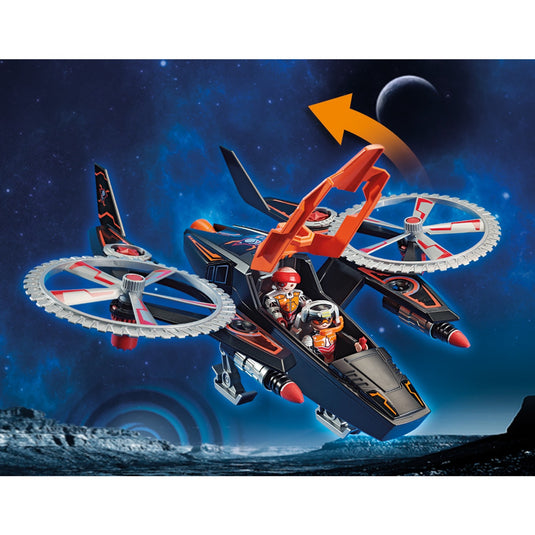 PLAYMOBIL Galaxy Police Galaxy piratenhelikopter
