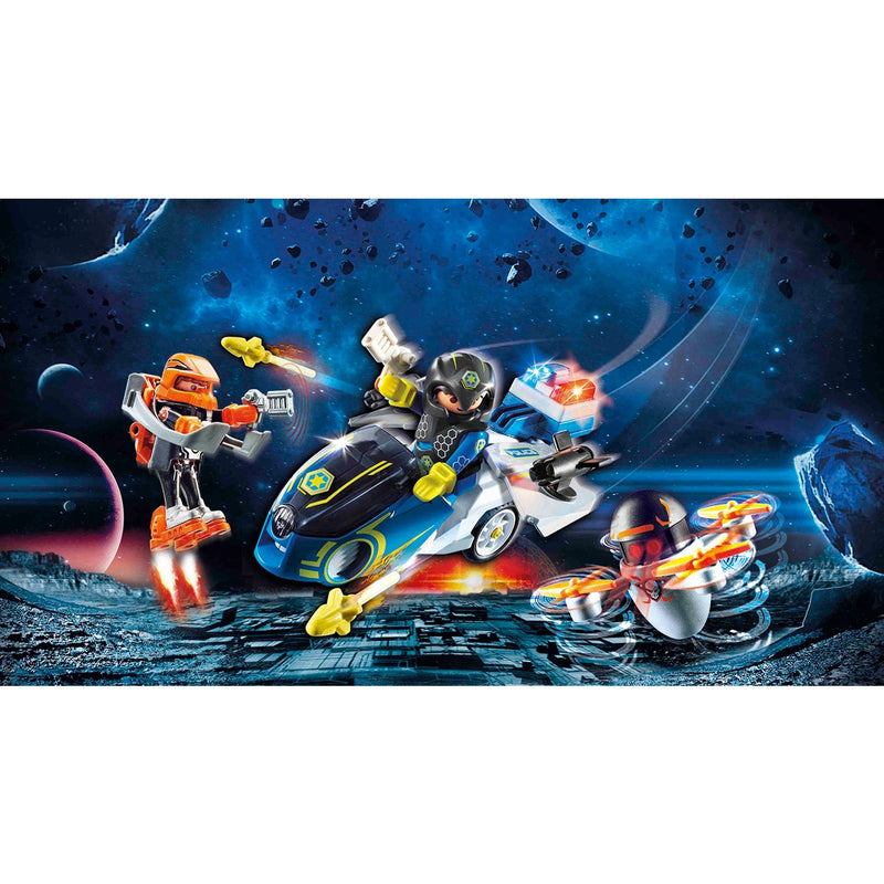 Load image into Gallery viewer, PLAYMOBIL Galaxy Police Galaxy politiemotorfiets

