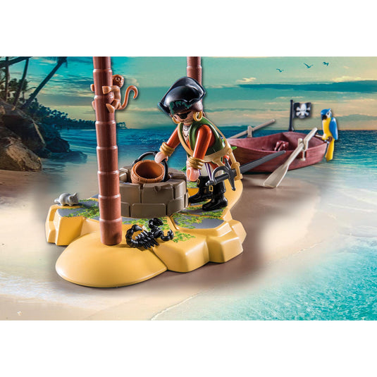 PLAYMOBIL PLAYMOBIL Pirates Piratenschateiland met skelet