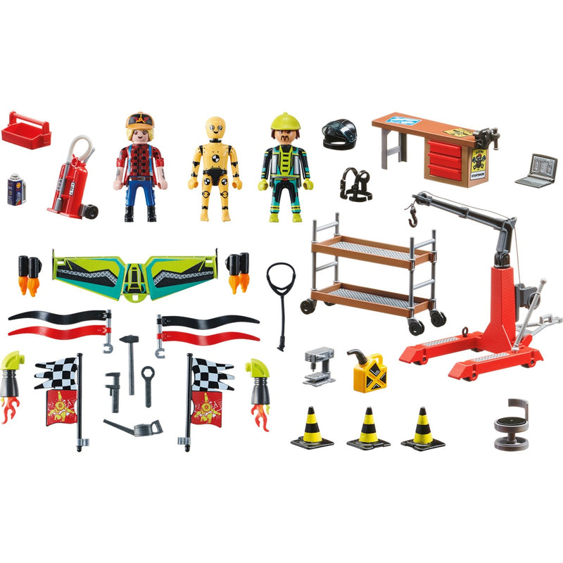 Load image into Gallery viewer, PLAYMOBIL Stuntshow Air Stuntshow servicestation
