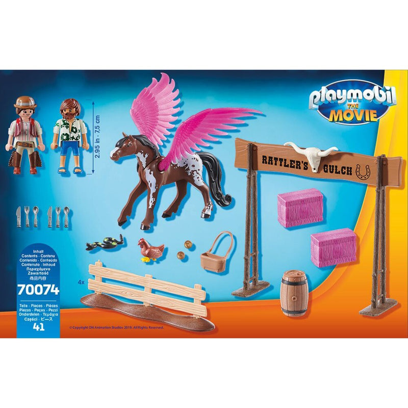 Load image into Gallery viewer, PLAYMOBIL PLAYMOBIL THE MOVIE Marla en Del met gevleugeld paard
