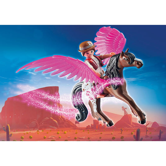 PLAYMOBIL PLAYMOBIL THE MOVIE Marla en Del met gevleugeld paard