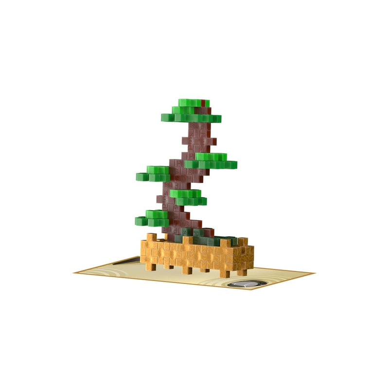 Load image into Gallery viewer, Plus plus plant packs - green bonsai plus-plus flowers plants (4338)
