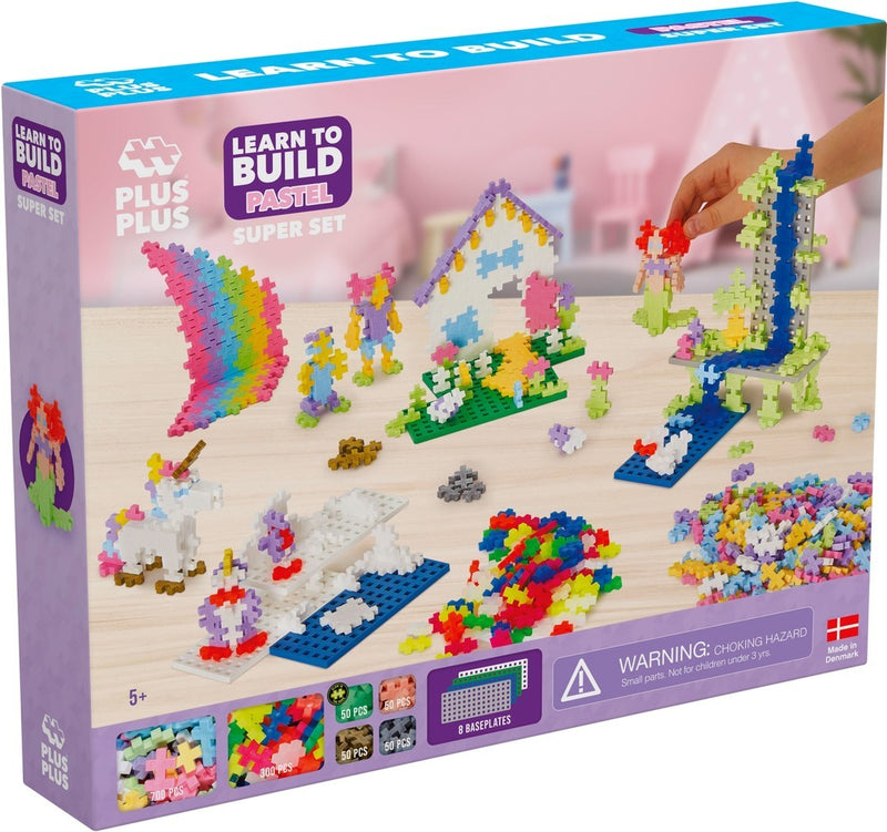 Load image into Gallery viewer, Plus plus learn to build pastel plus-plus: 1200 stuks (3812)
