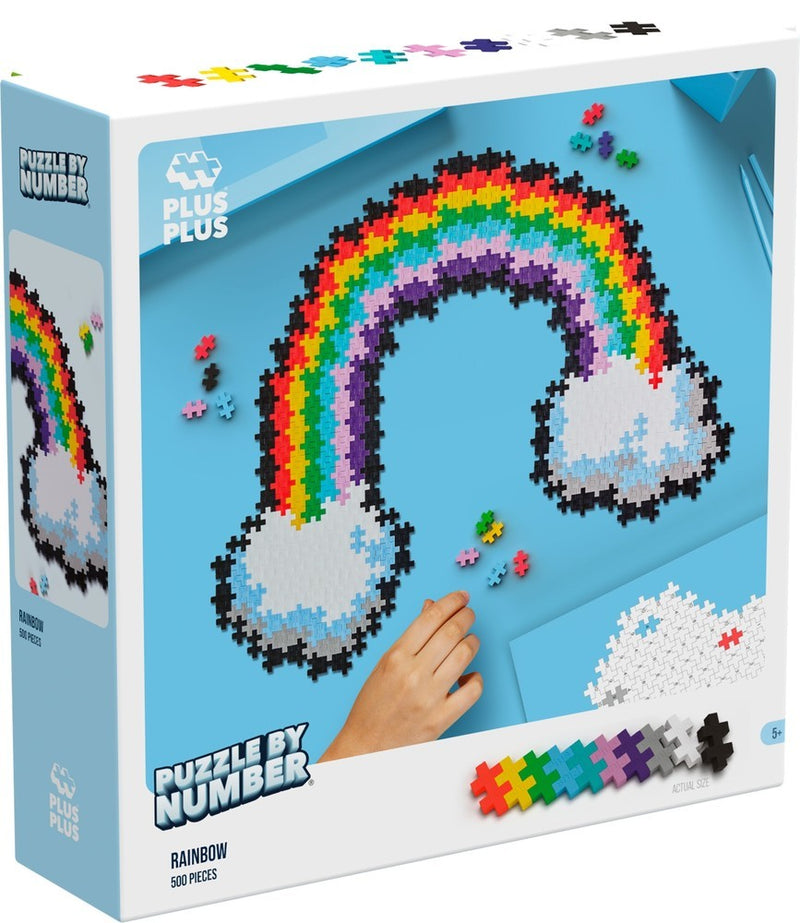 Load image into Gallery viewer, Plus plus puzzle by number regenboog plus-plus: 500 stuks (3913)
