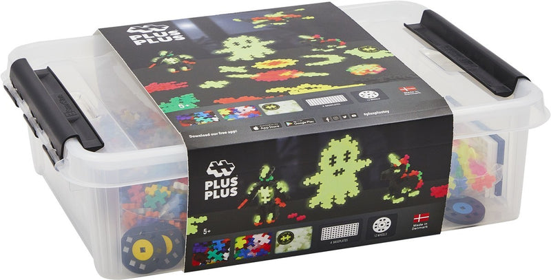 Load image into Gallery viewer, Plus plus opbergbox build and glow plus-plus: 2000 stuks (3919)
