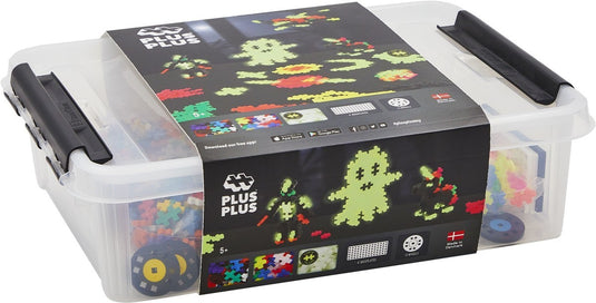 Plus plus opbergbox build and glow plus-plus: 2000 stuks (3919)