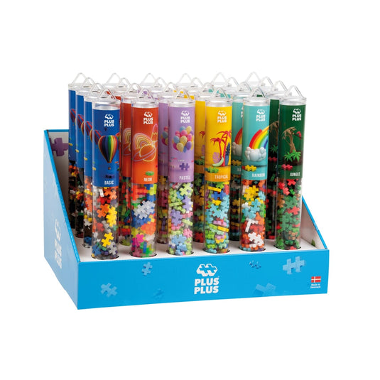 Plus plus multiple color mix: 24 stuks tube plus-plus display (7282)