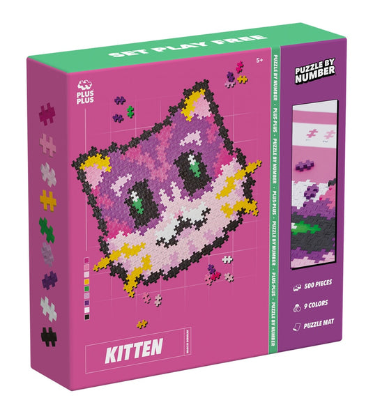 Plus plus plus-plus puzzle by number kat poes 500 stuks (3960)