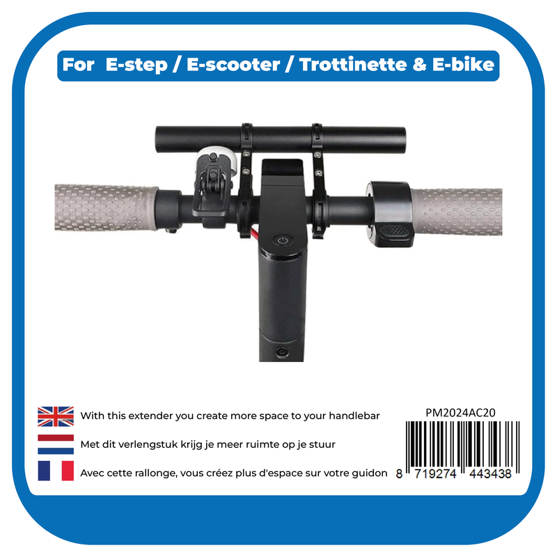 Load image into Gallery viewer, Pro-mounts e-step stuurverlenger groot zwart
