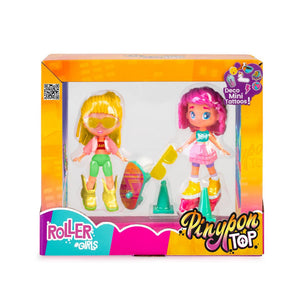 Pinypon top roller girls 11cm met deco mini tattoos