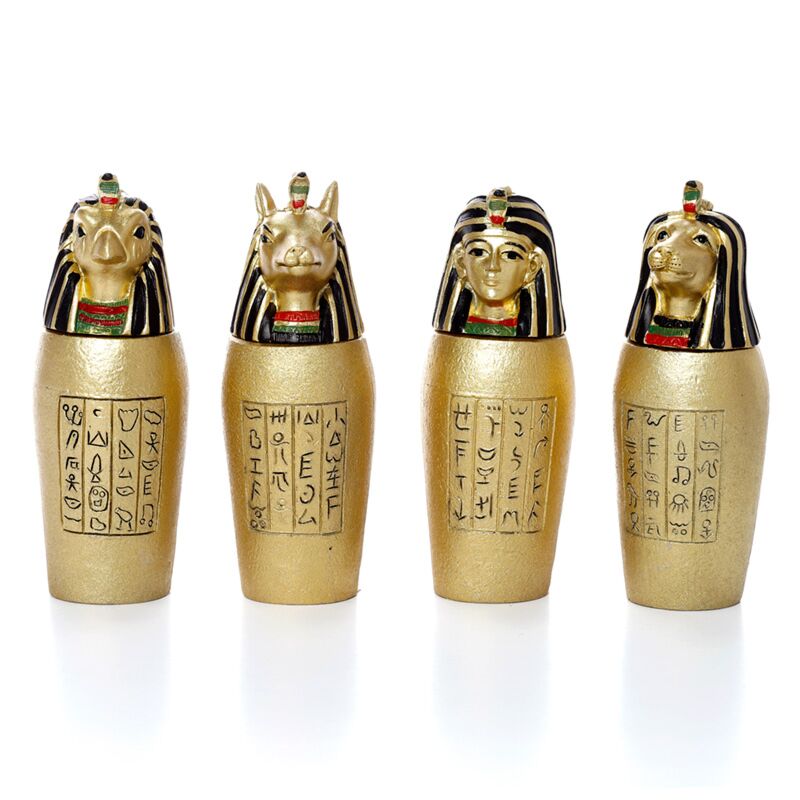 Load image into Gallery viewer, Egyptische mummie kruik goudkleurig
