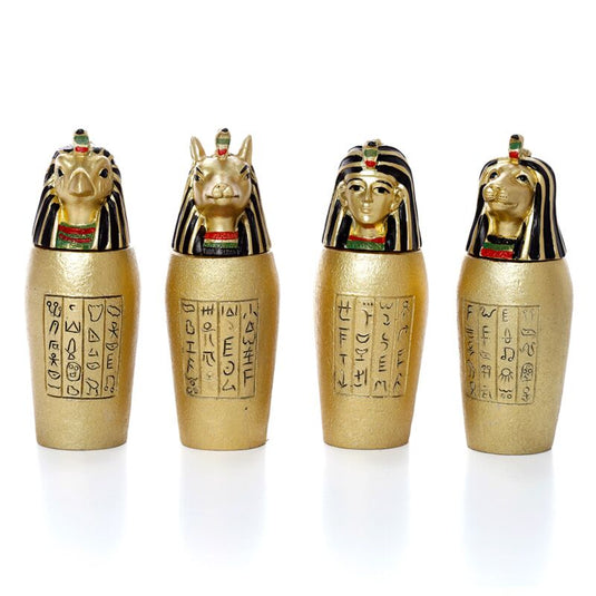 Egyptische mummie kruik goudkleurig