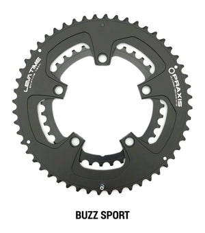 Praxis kettingblad buzz sport 110bcd 52 36t zwart