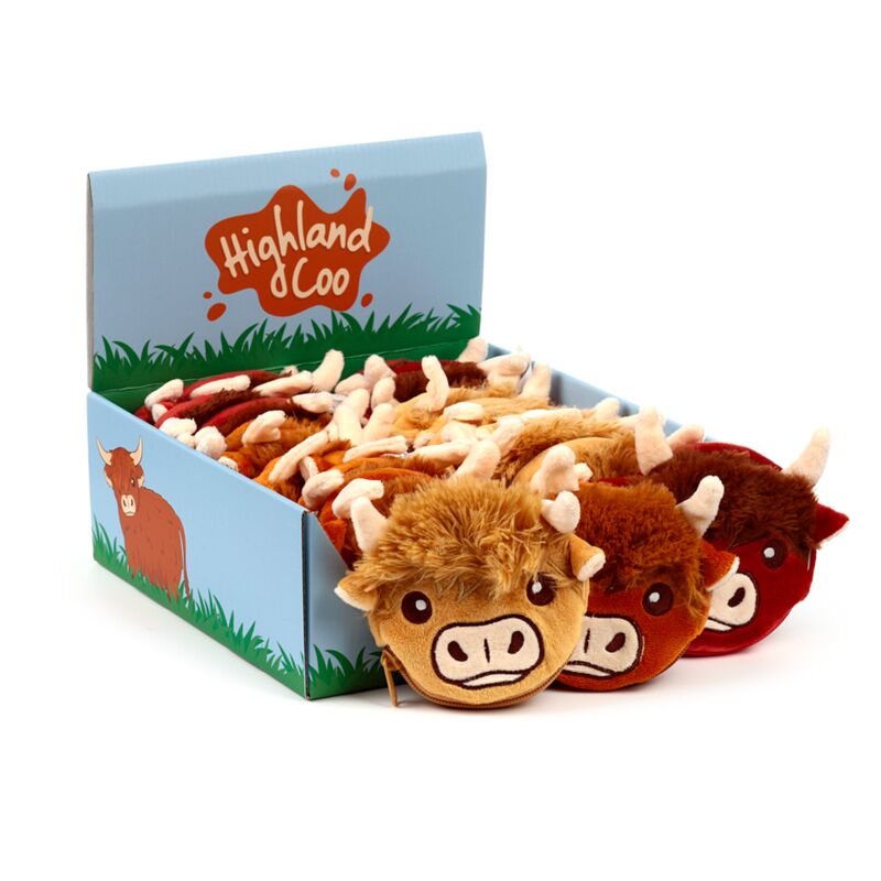 Load image into Gallery viewer, Highland coo koe mini kleingeld beurs
