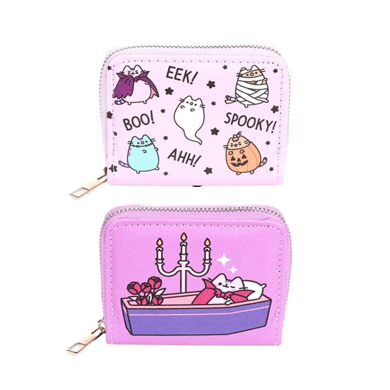 Load image into Gallery viewer, Union pusheen de kat halloween rondrits portemonnee - small
