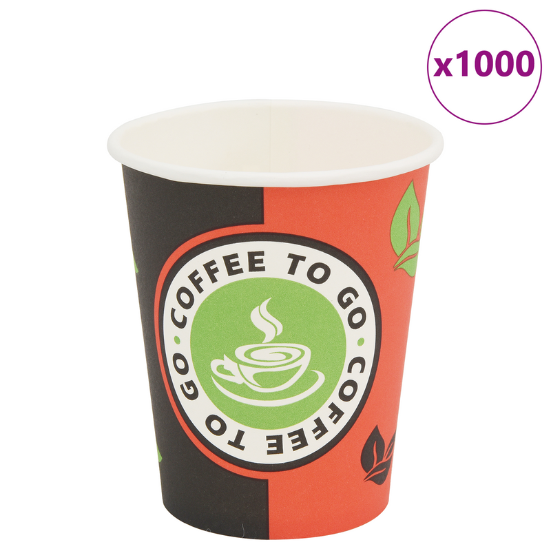 Afbeelding laden in galerijviewer, Vidaxl wegwerp koffiebekers papier 240 ml (8 oz) 1000 st
