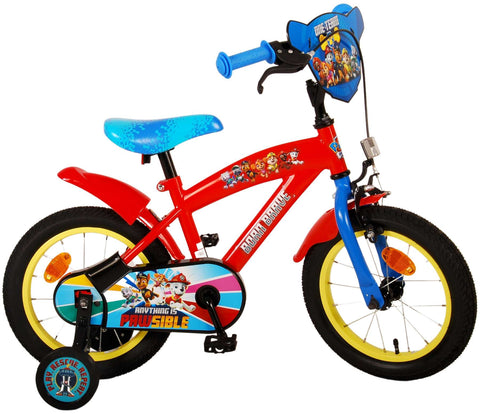 Paw Patrol Kinderfiets - Jongens - 14 inch - Rood Blauw