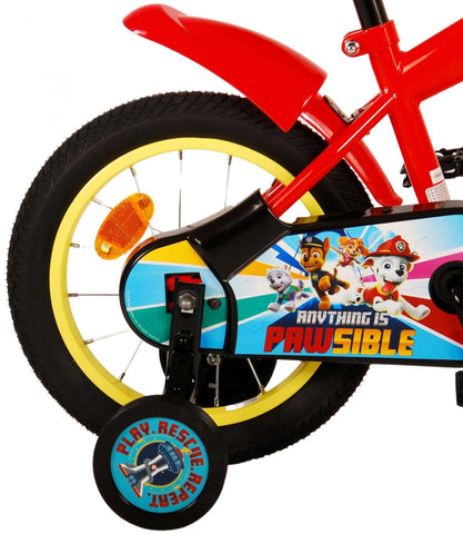 Paw Patrol Kinderfiets - Jongens - 14 inch - Rood Blauw