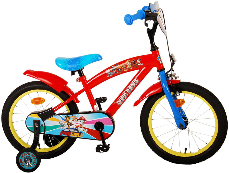 Load image into Gallery viewer, Paw Patrol Kinderfiets - Jongens - 16 inch - Rood Blauw

