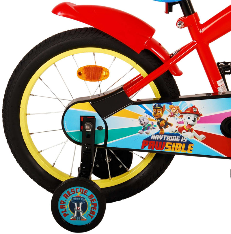 Load image into Gallery viewer, Paw Patrol Kinderfiets - Jongens - 16 inch - Rood Blauw
