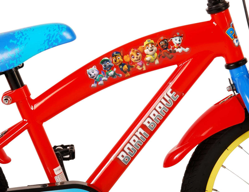Load image into Gallery viewer, Paw Patrol Kinderfiets - Jongens - 16 inch - Rood Blauw
