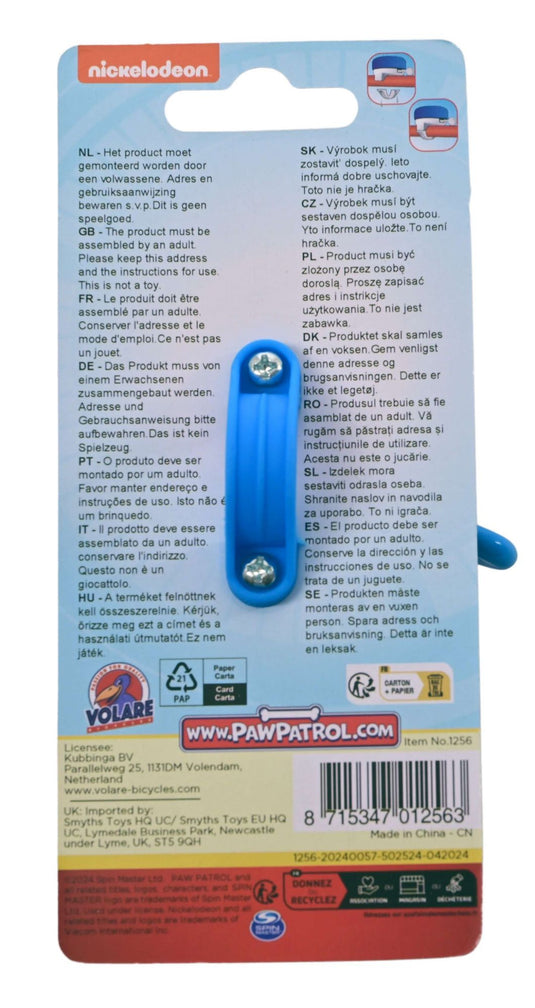 Volare paw patrol fietsbel - jongens - blauw